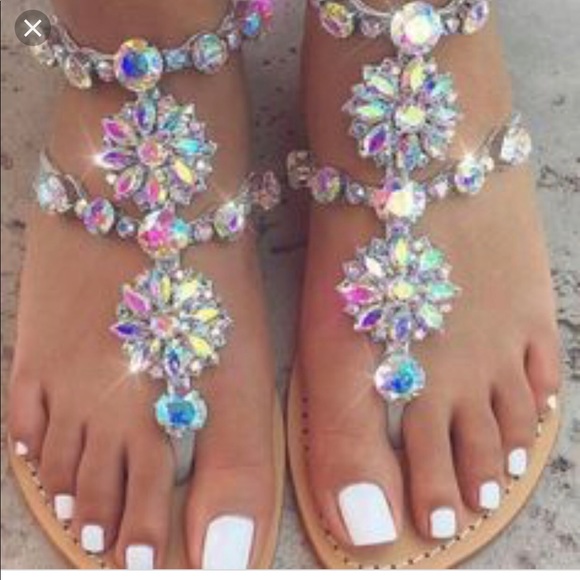 Lily vanity sandals with crystals - Picture 2 of 6